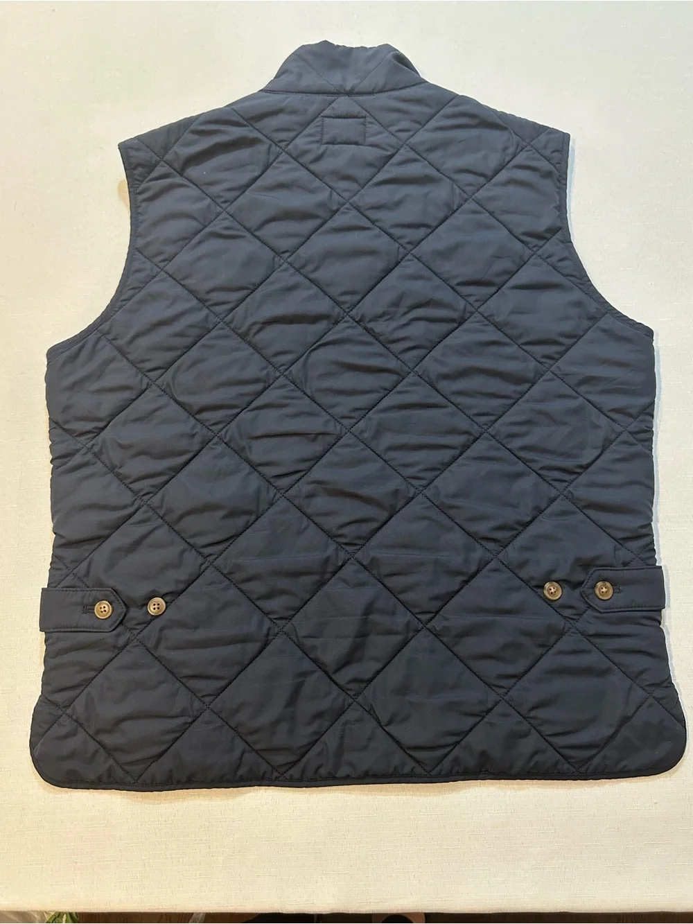 J.Crew Quilted Navy Vest Men’s Medium